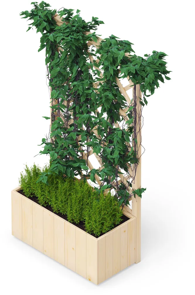 LILLEKAST UPYARD VÕREGA 80X40X160CM NATURAALNE