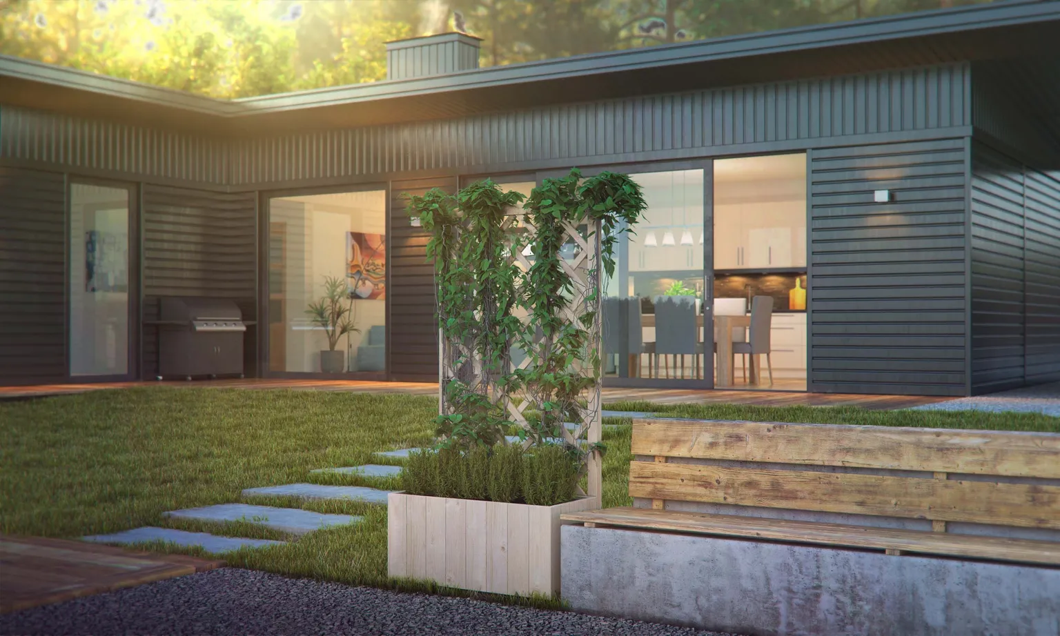 LILLEKAST UPYARD VÕREGA 80X40X160CM NATURAALNE