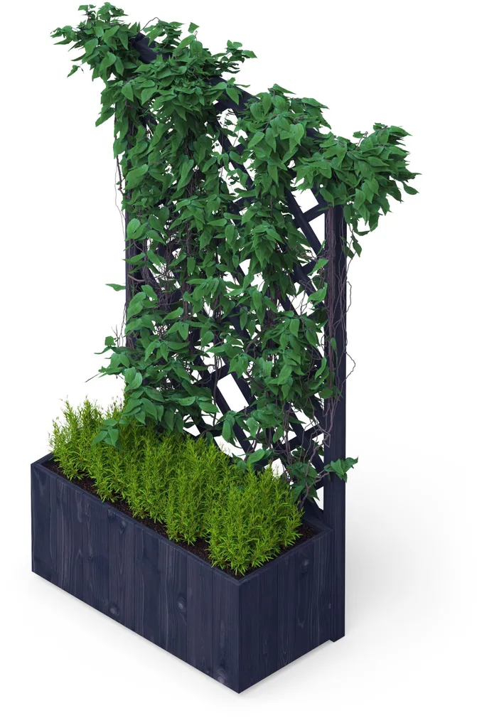 LILLEKAST UPYARD VÕREGA 80X40X160CM MUST