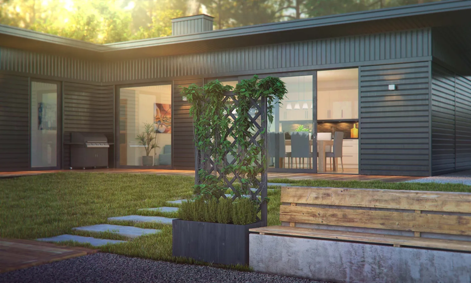 LILLEKAST UPYARD VÕREGA 80X40X160CM MUST