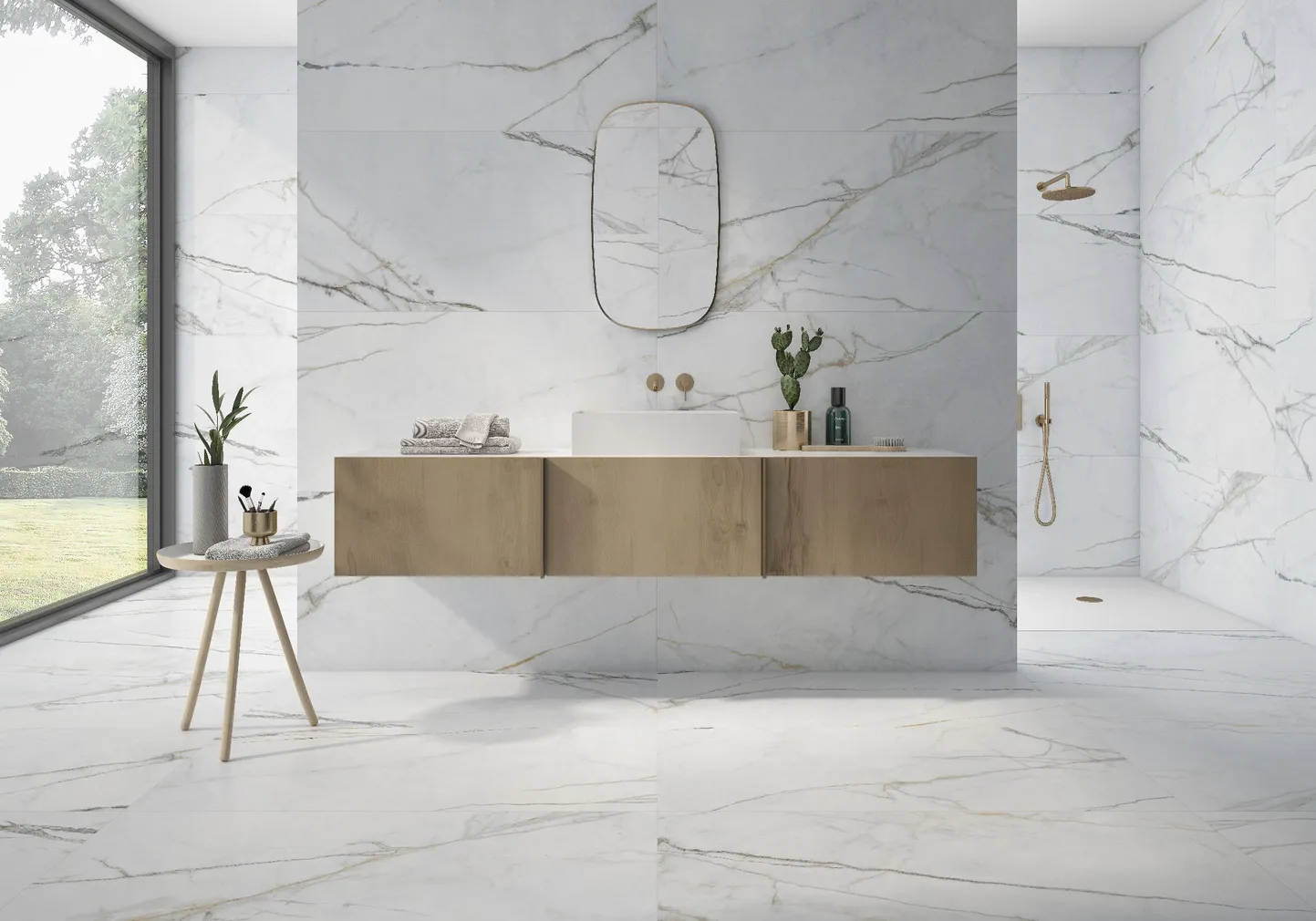 KERAAMILINE PÕRANDA- JA SEINAPLAAT PRISSMACER ELEPO GOLD 120X60CM 1,44M²/PK