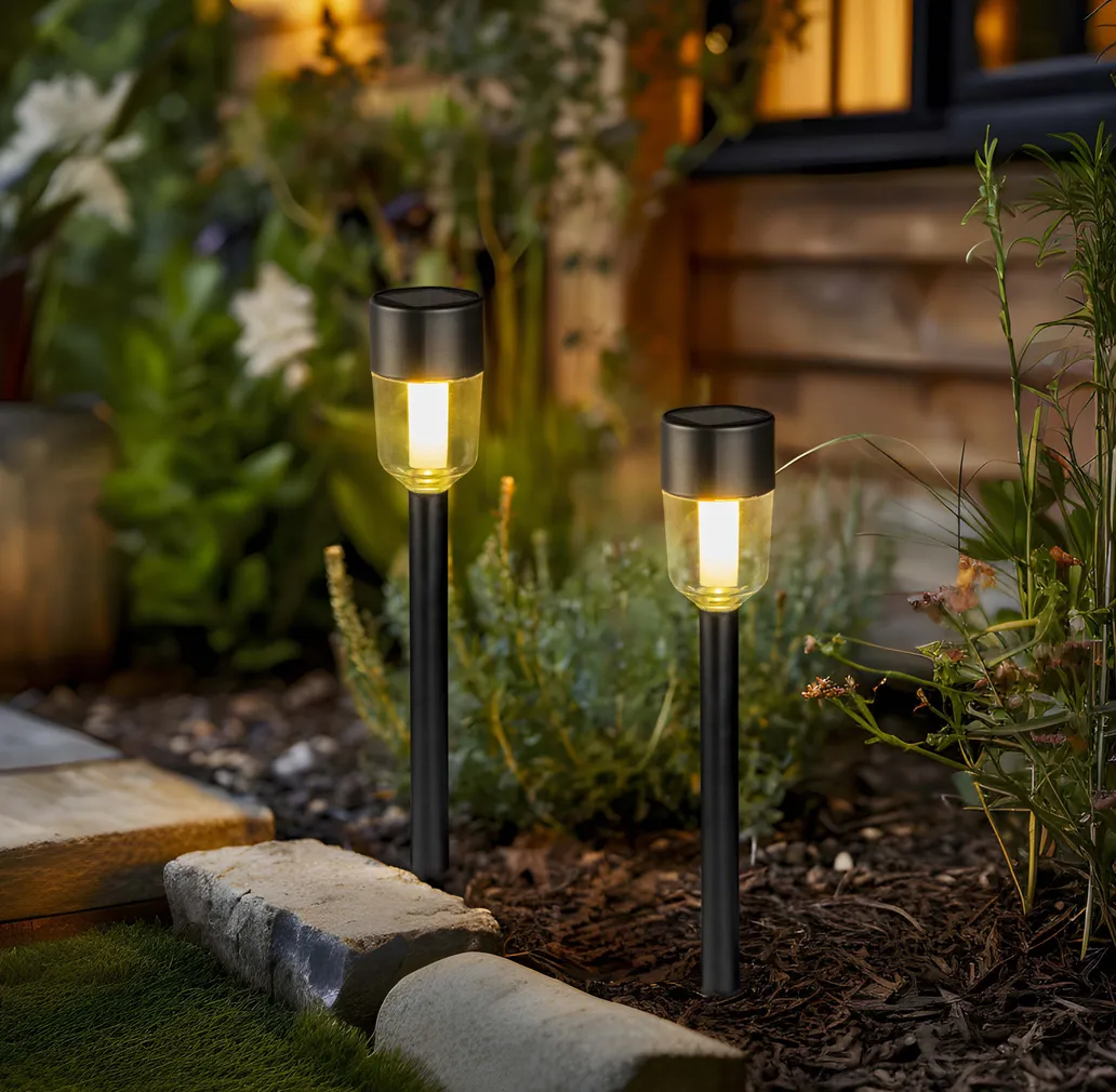 AIAVALGUSTI SOLAR LED 34,8CM 2V 40MAH MUST