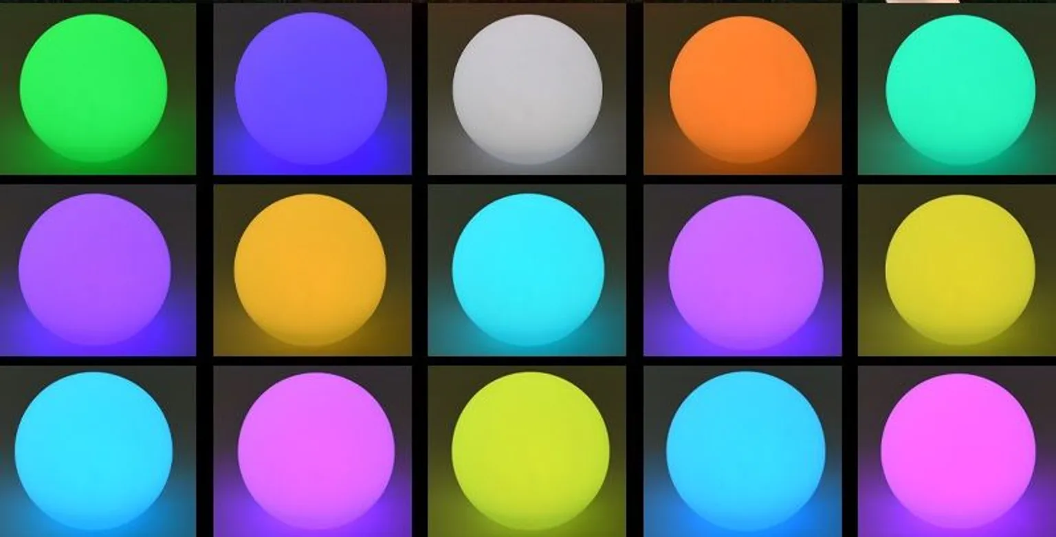 AIAVALGUSTI SOLAR PALL LED +RGB 3,7V 1200MAH 20CM