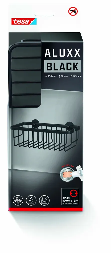 DUŠIKORV TESA ALUXX MUST ÜHE KORVIGA