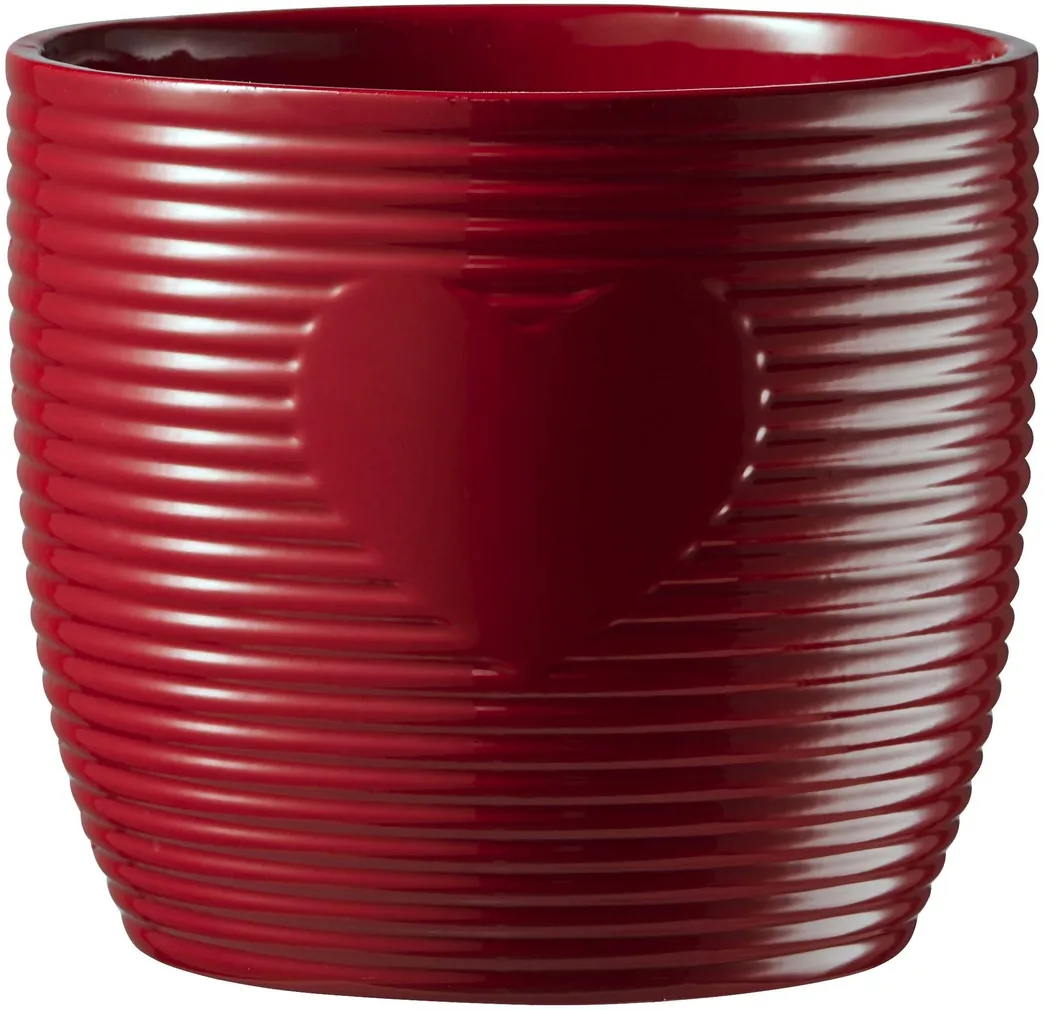 ÜMBRISPOTT SK HEARTBEAT Ø13CM, PUNANE