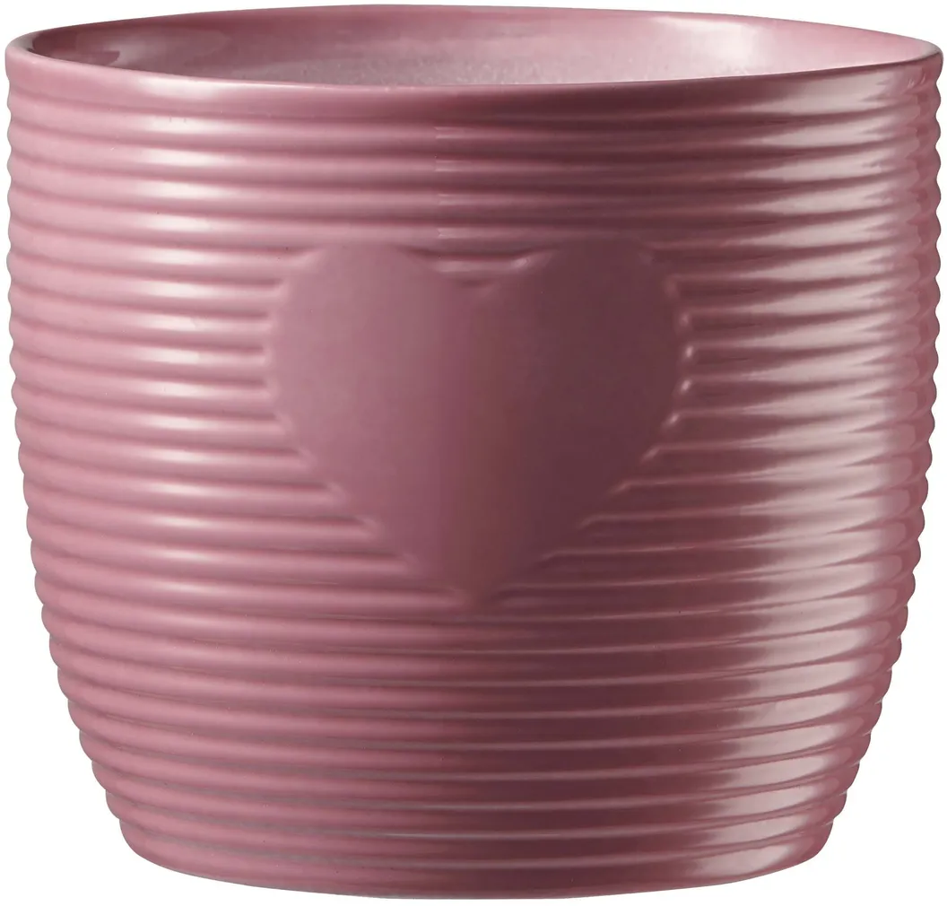 ÜMBRISPOTT SK HEARTBEAT Ø13CM, ROOSA