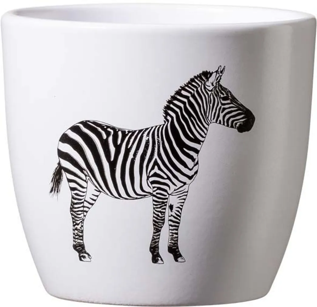 ÜMBRISPOTT SK SAFARI Ø10CM, ZEBRA