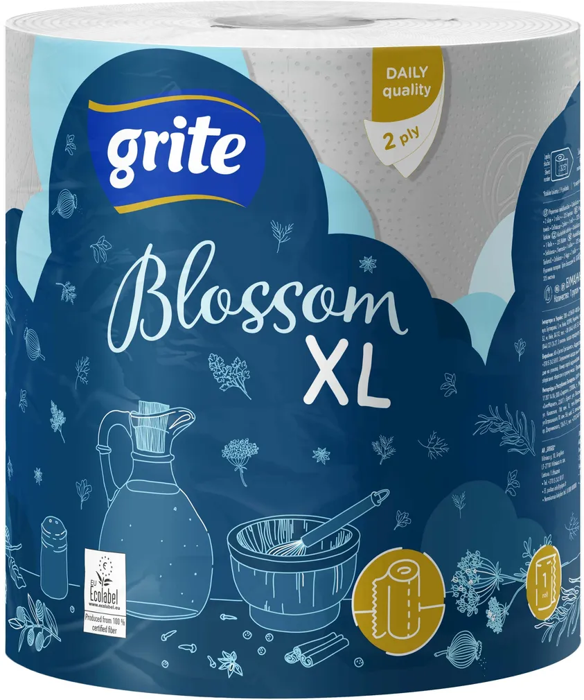 MAJAPIDAMISPABER GRITE BLOSSOM XL 2-KIHILINE 1 RULL