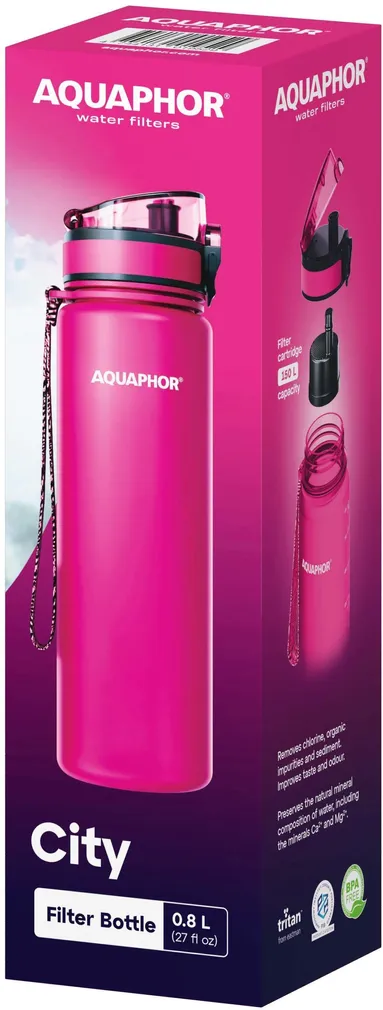 FILTERPUDEL AQUAPHOR CITY 800ML ROOSA