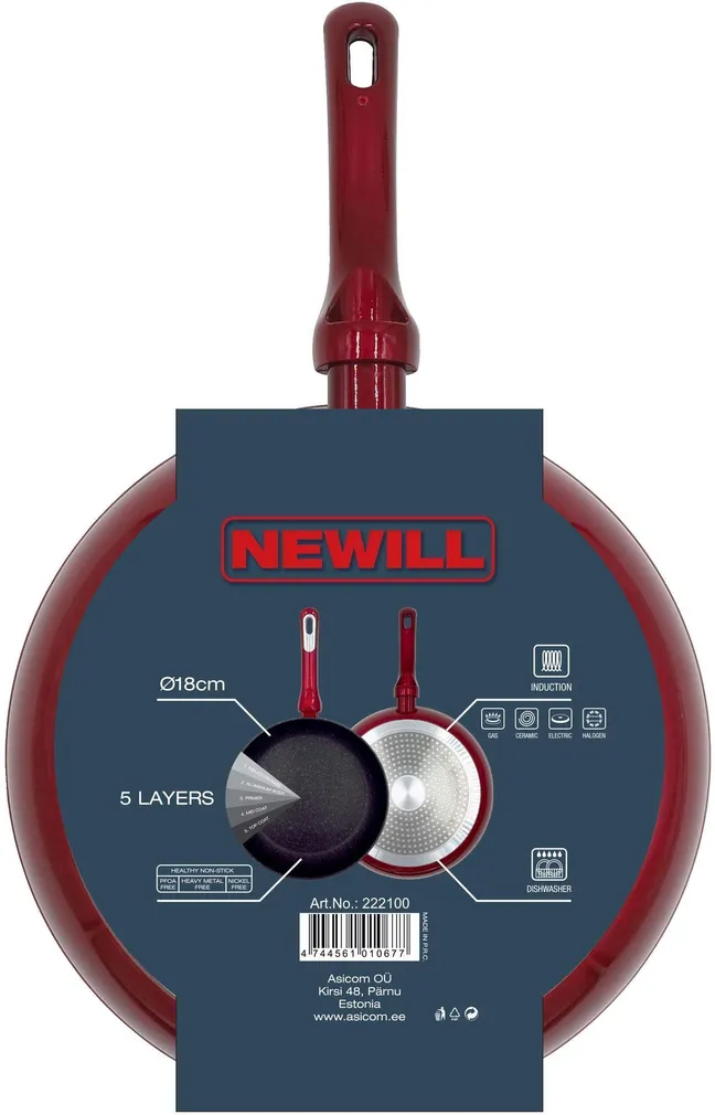 PRAEPANN NEWILL COSMO Ø18CM, INDUKTSIOON