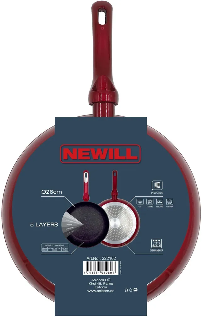 PRAEPANN NEWILL COSMO Ø26CM, INDUKTSIOON