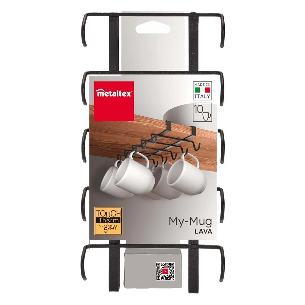 KRUUSIHOIDIK METALTEX MY-MUG, 14X28X6CM, MUST