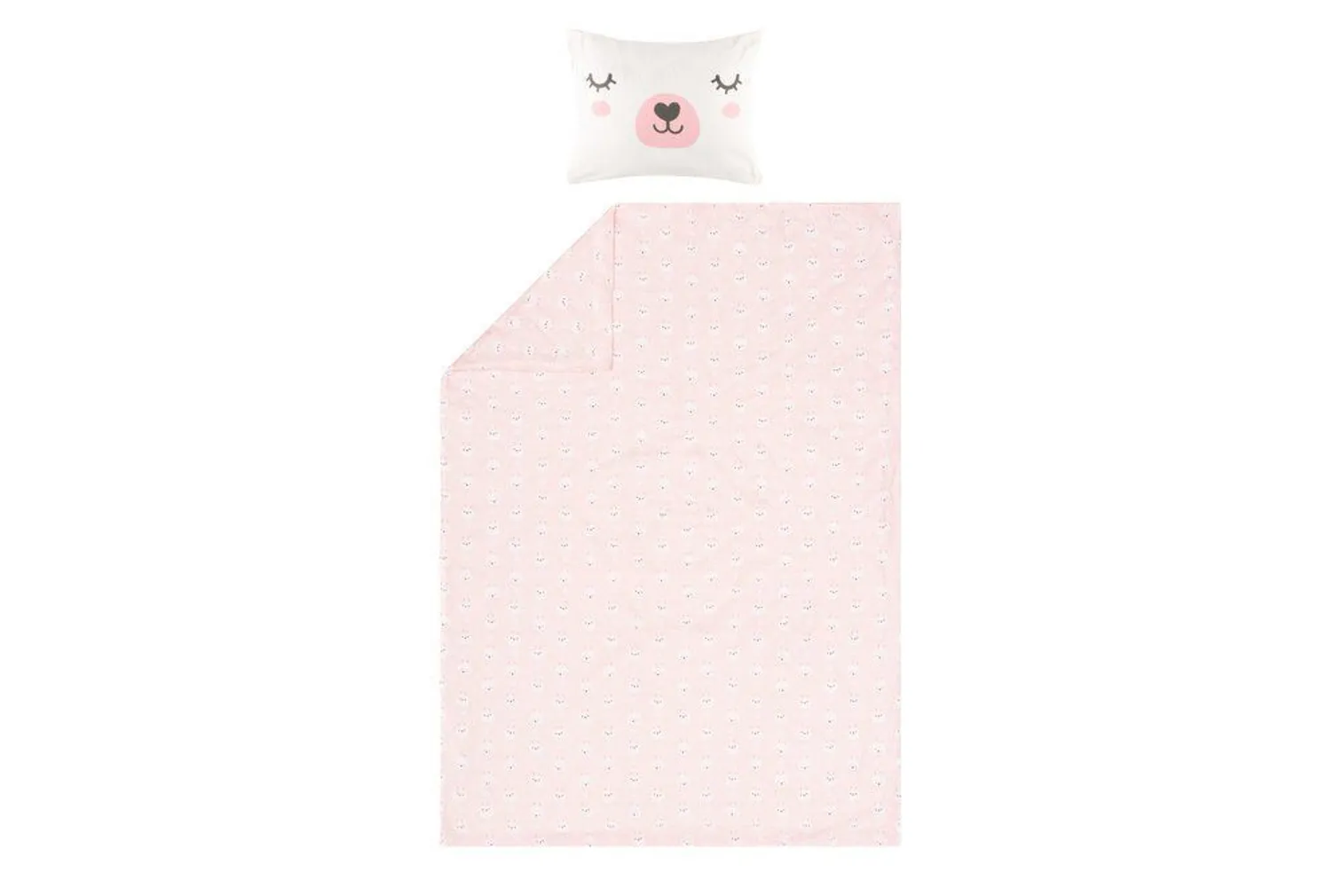 VOODIPESUKOMPLEKT 4LIVING 150X210CM + 50X60CM ROOSA