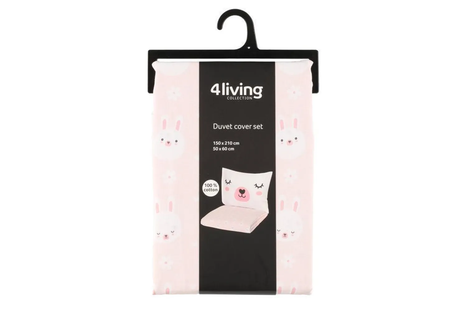 VOODIPESUKOMPLEKT 4LIVING 150X210CM + 50X60CM ROOSA