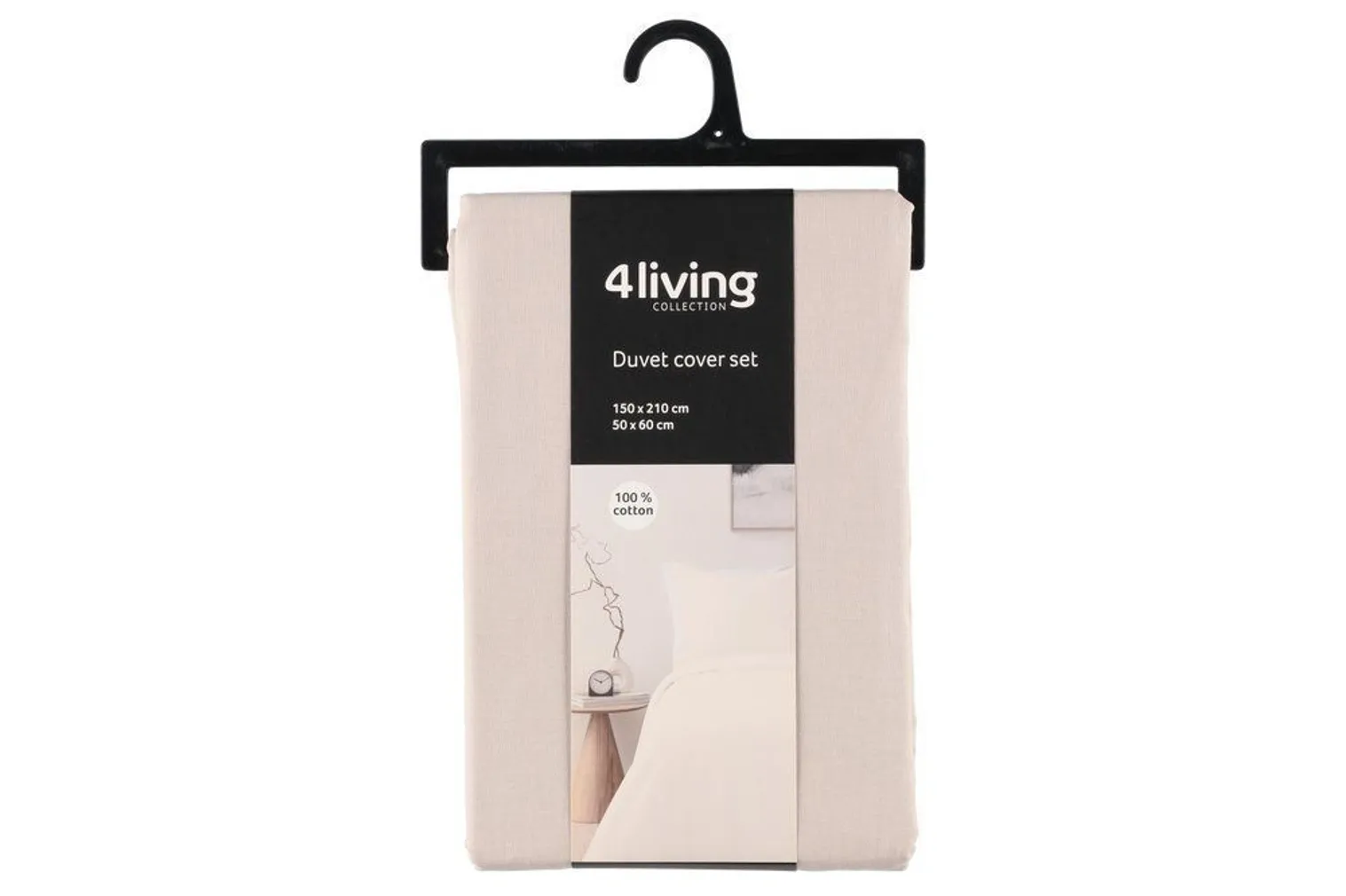 VOODIPESUKOMPLEKT 4LIVING ELLA 150X210CM + 50X60CM BEEŽ