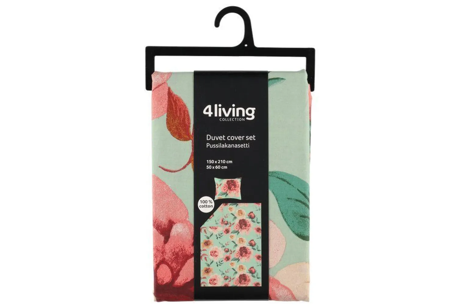 VOODIPESUKOMPLEKT 4LIVING PEONY 150X210CM + 50X60CM