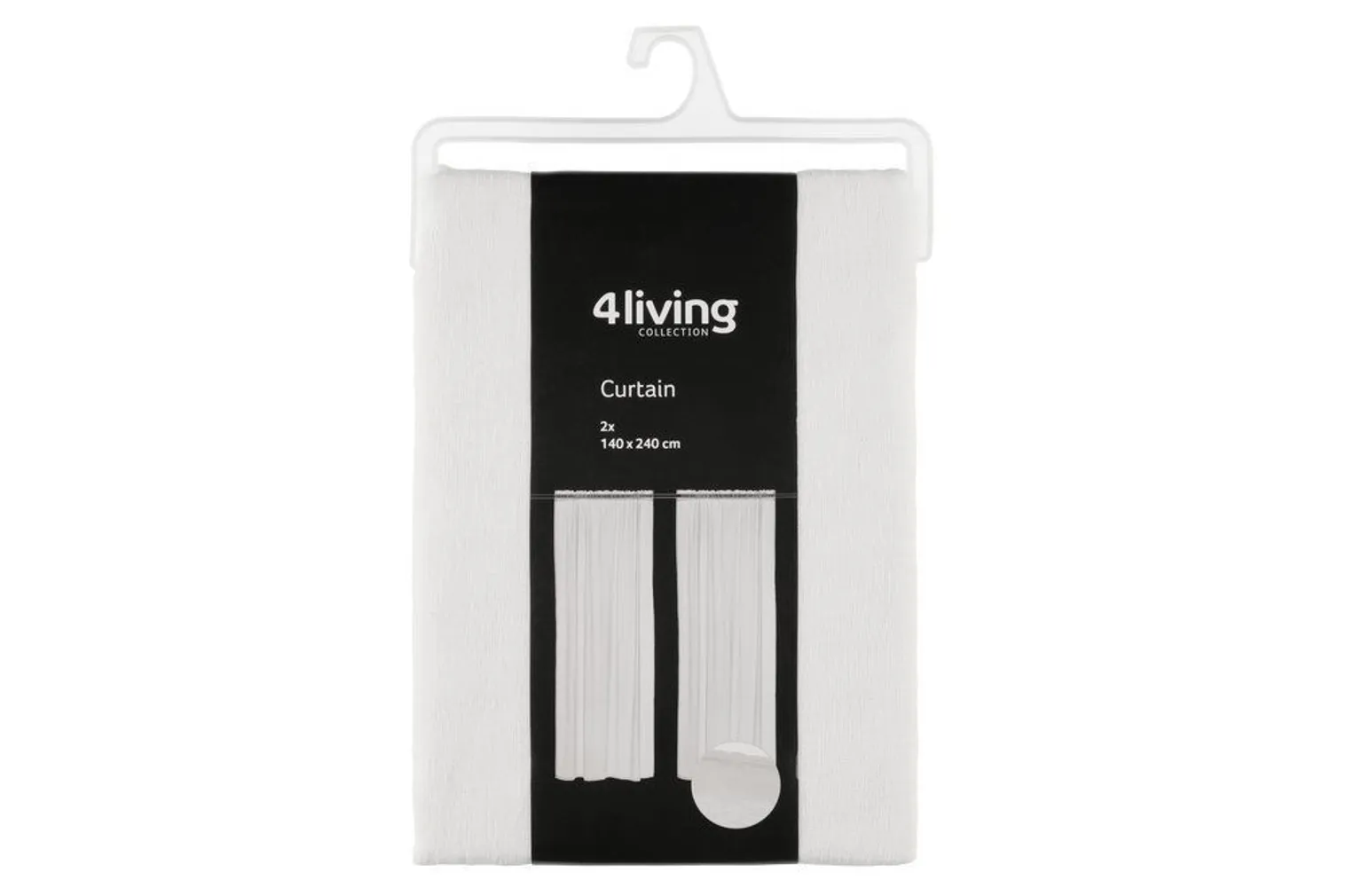 KARDIN 4LIVING OLIVER 140X240CM VALGE, 2TK