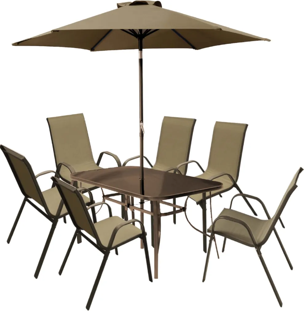 AIAMÖÖBEL 8-OSALINE, TAUPE/METALL