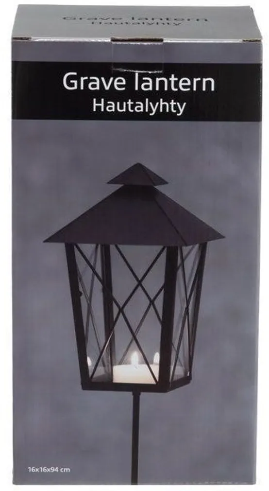 KALMULATERN 16CM TOEGA MUST