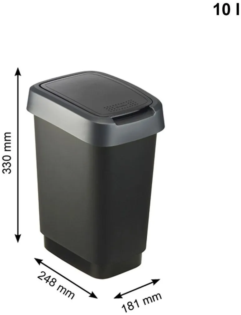 PRÜGIKAST KAANEGA ROTHO TWIST 10L, MUST