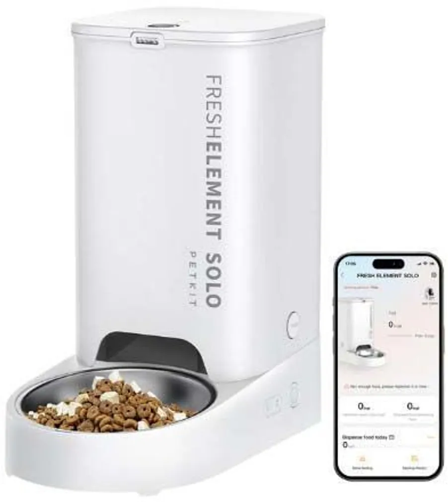 NUTIKAS LEMMIKLOOMASÖÖTJA PETKIT FRESH ELEMENT SOLO 3L, VALGE