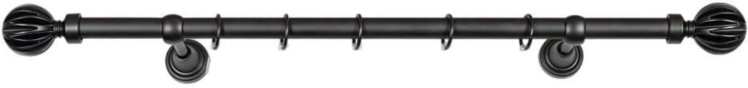 KARDINAPUU DEKORIKA MATERA ÜHEREALINE 2,4M Ø19MM MUST