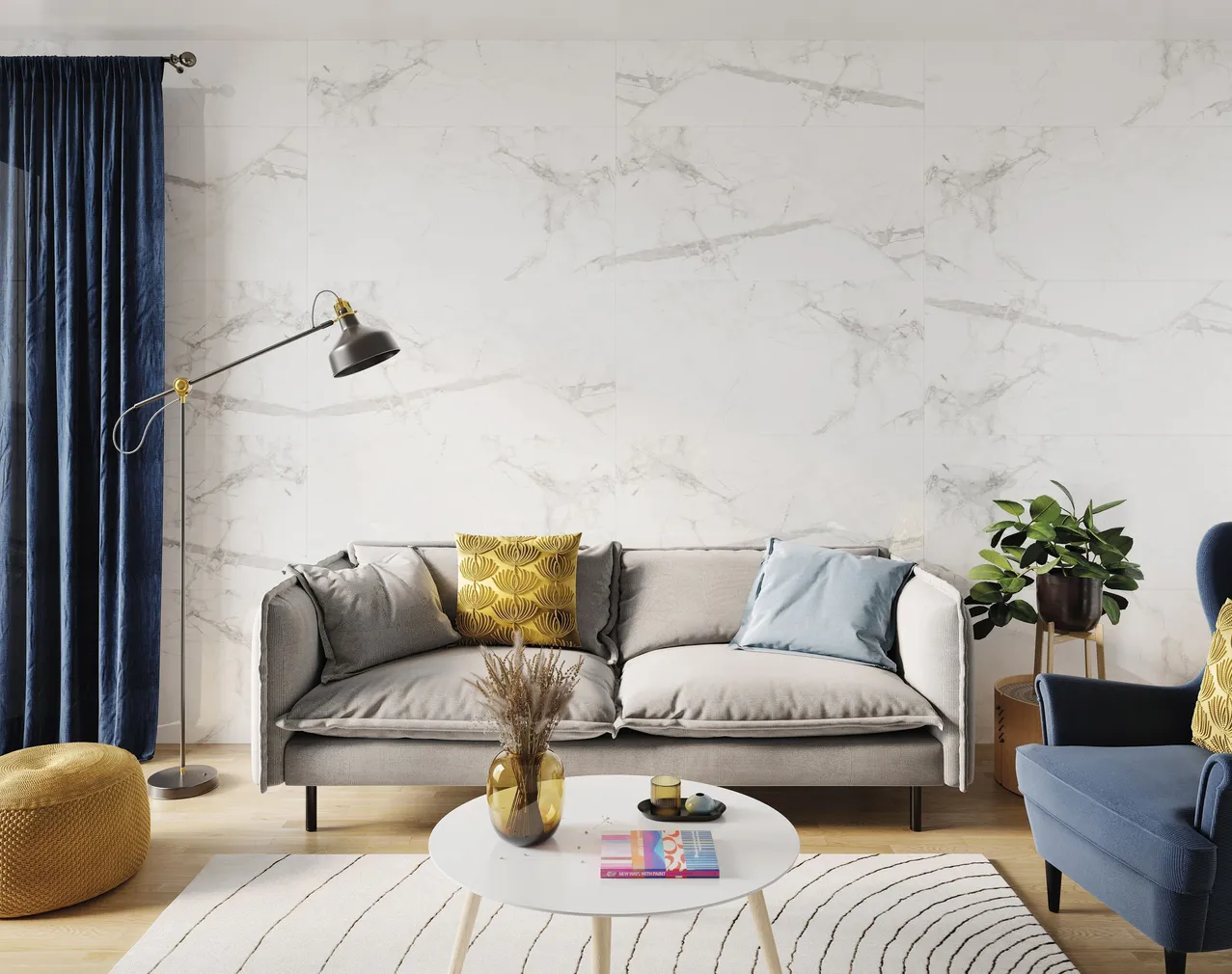 SEINAPANEEL VILO SPC CALACATTA SNOW 120X60CM 2,88M² PAKIS, MATT