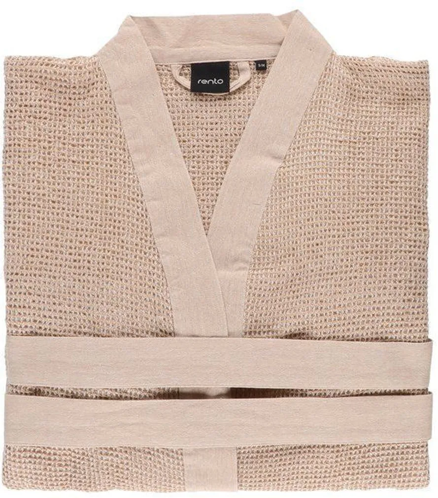 HOMMIKUMANTEL RENTO KENNO S/M, BEEZ/VALGE