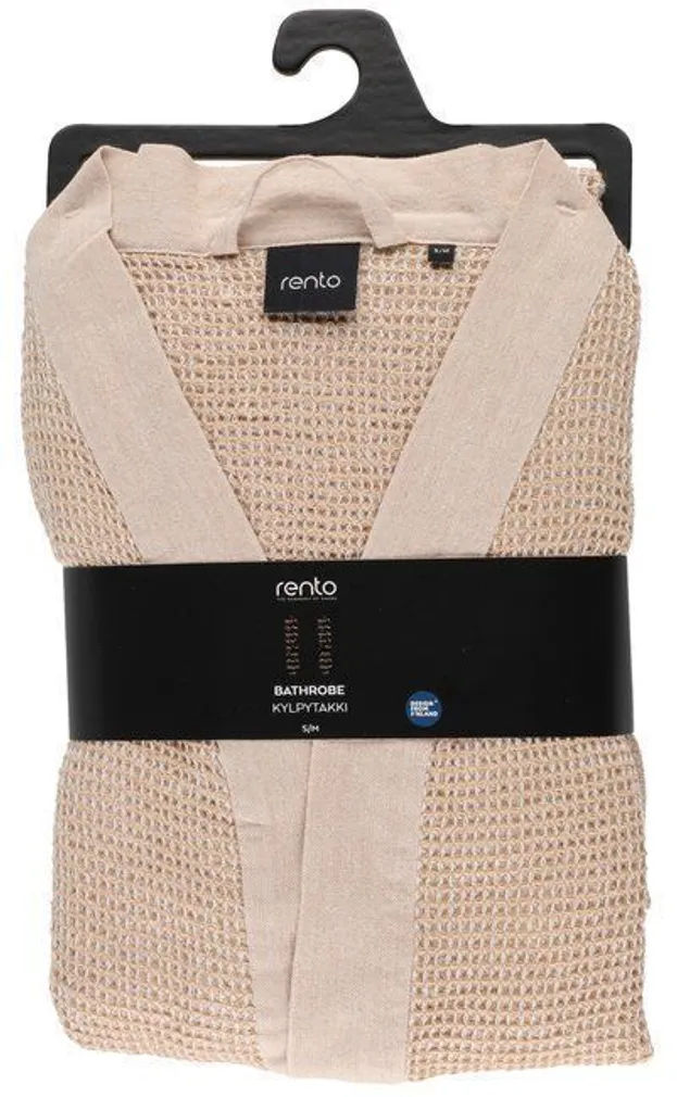 HOMMIKUMANTEL RENTO KENNO S/M, BEEZ/VALGE