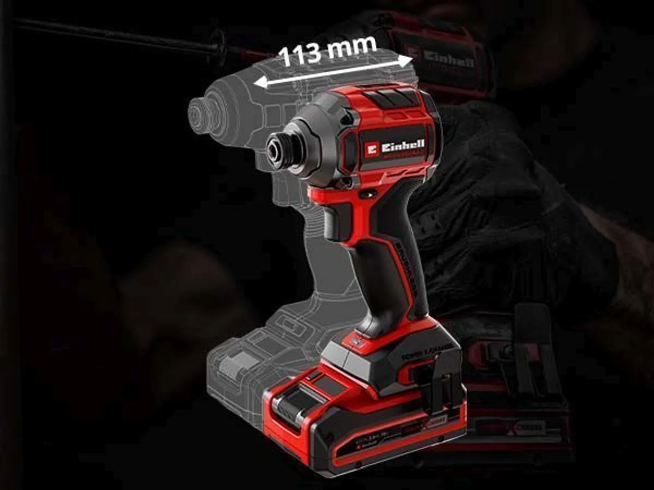 AKULÖÖKKRUVIKEERAJA EINHELL PRO TP-CI 18/250-C AKU JA LAADIJATA