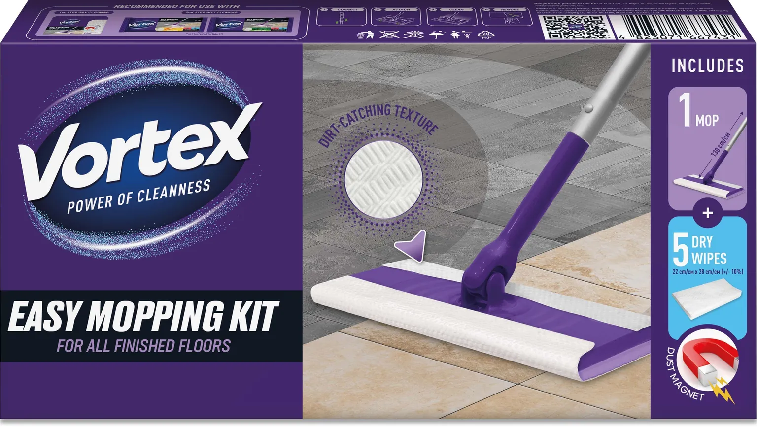 MOPIKOMPLEKT BIOSFERA VORTEX EASY MOPPING KIT, KUIVPUHASTUS