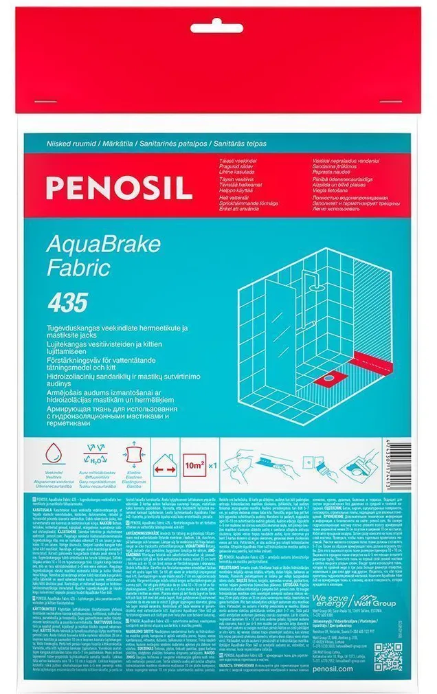 POLÜESTERRIIE PENOSIL AQUABRAKE FABRIC 435, 10M²