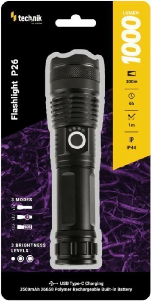 TASKULAMP TECHNIK LED P26 100LM IP44 USB-C