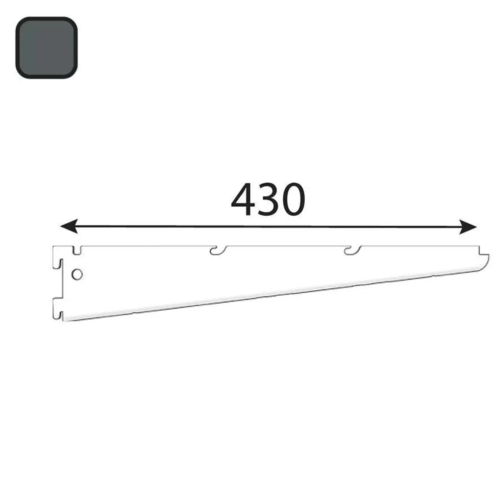 KRONSTEIN INTEGRI KAHEKORDNE 430X73MM ANTRATSIIT