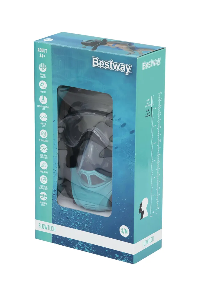 MASK SNORGELDAMISEKS BESTWAY FLOWTECH, SUURUS S/M