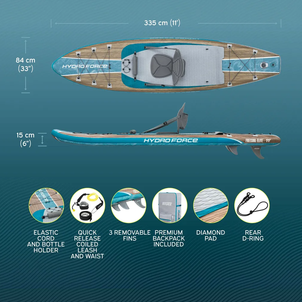 SUP LAUD HYDRO-FORCE 335X84X15CM, KOMPLEKT