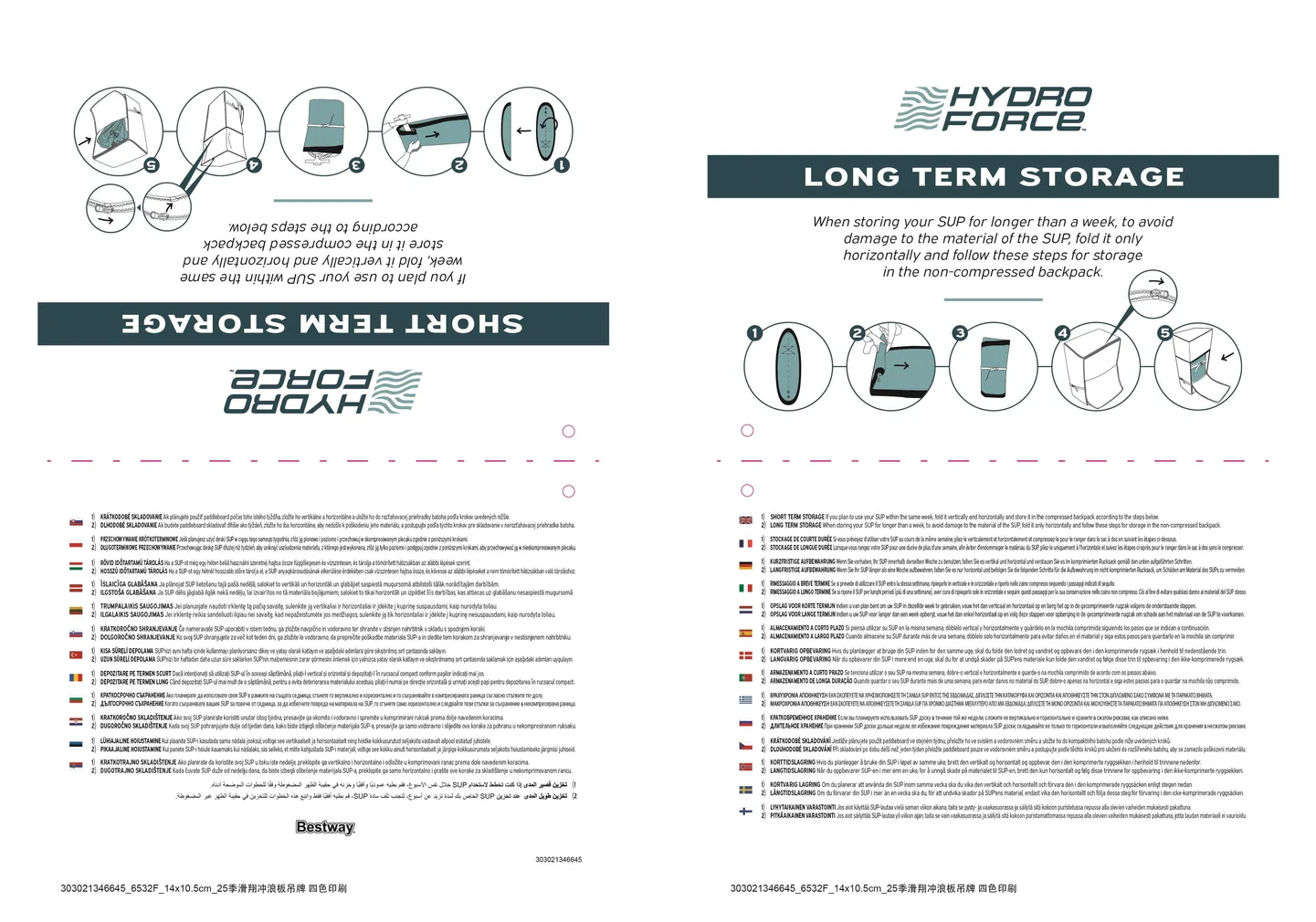 SUP LAUD HYDRO-FORCE 320X79X12CM, KOMPLEKT