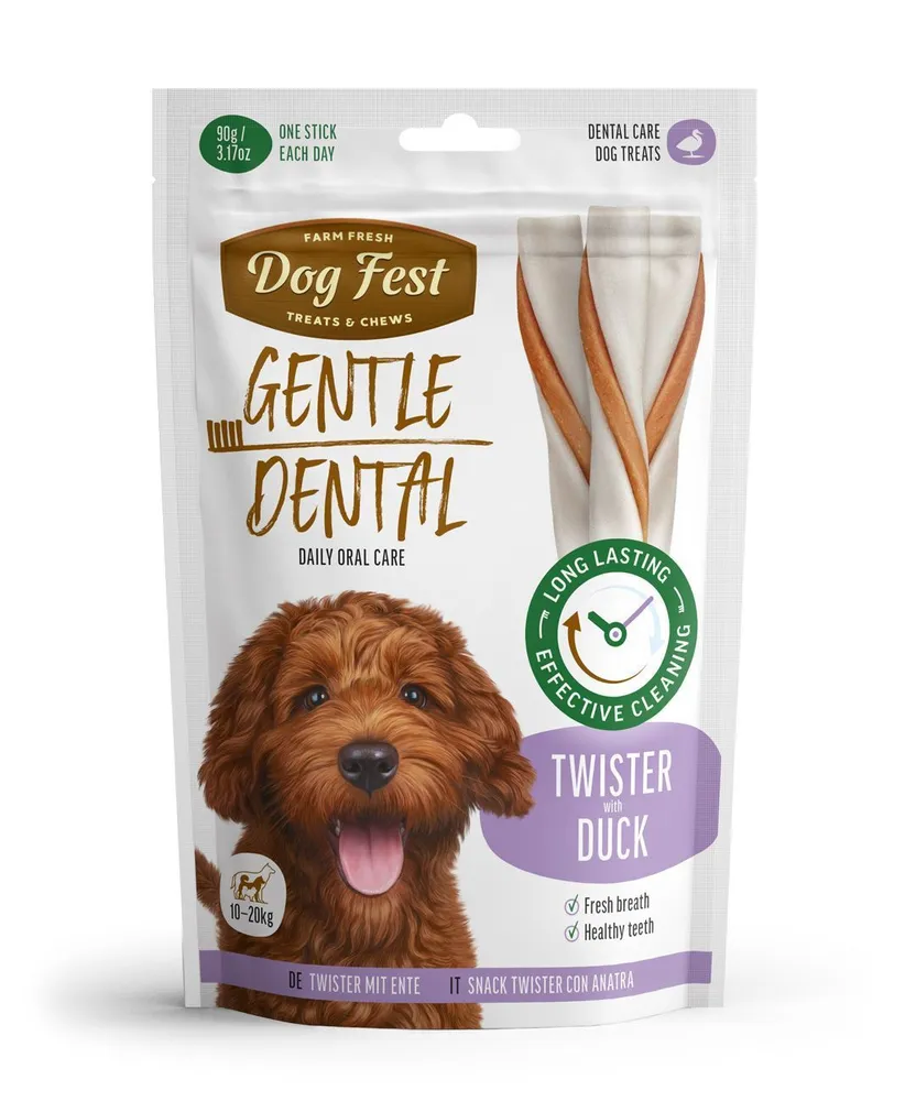 KOERAMAIUS DOGFEST PARDILIHAGA TWISTER DENTAL 10X90G