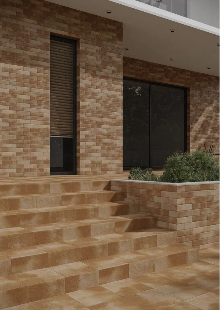 KLINKERPLAAT SANDRIS BEIGE STR. MAT 24,5X6,6CM, 0,74M² PAKIS