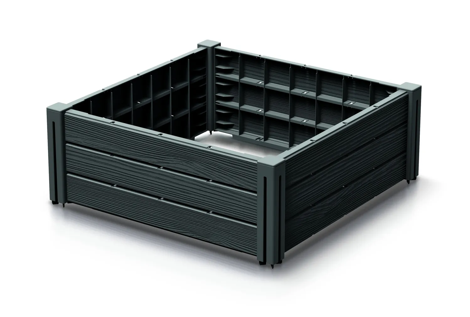 PEENRAKAST PROSPERPLAST 61,8X61,8X23CM ANTRATSIIT