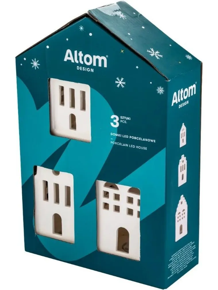 KINKEKOMPLEKT ALTOM DESIGN MAJAKESED 3-OSALINE LED