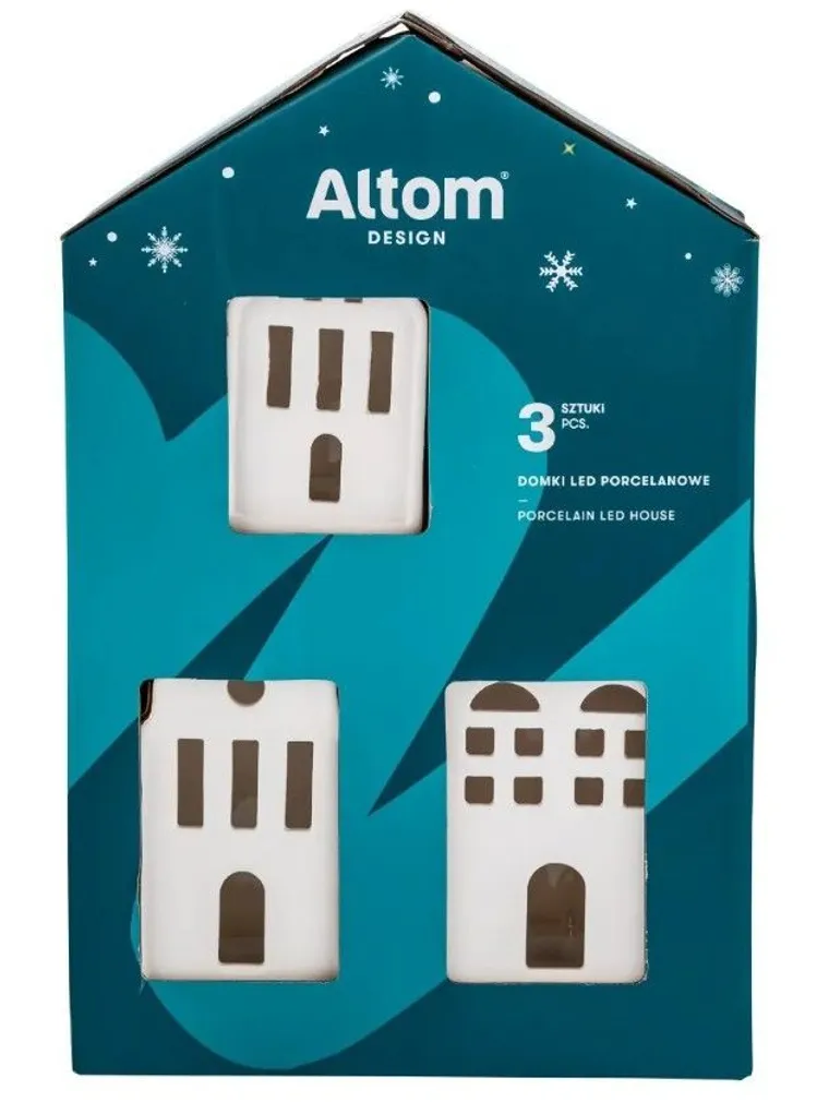 KINKEKOMPLEKT ALTOM DESIGN MAJAKESED 3-OSALINE LED