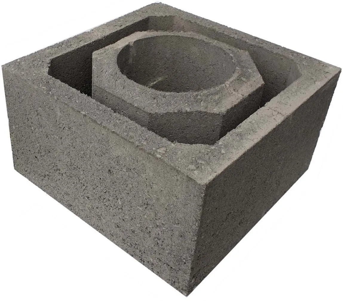 KORSTNAPLOKK LAVA ECO Ø=180MM 380X380MM