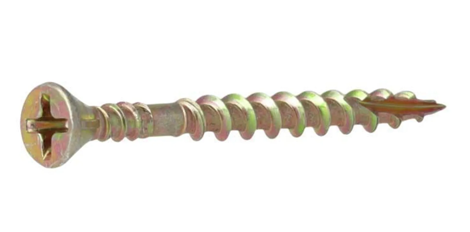 PUIDUKRUVI SENCO LINDIS HOBAU 35X4,2MM KOLLANE ZN PH2, 1000TK PAKIS