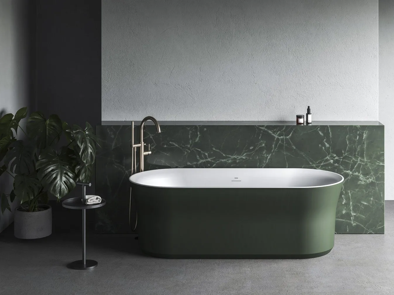 AKRÜÜLVANN RAVAK YPSILON 180X80CM GREY GREEN/VALGE