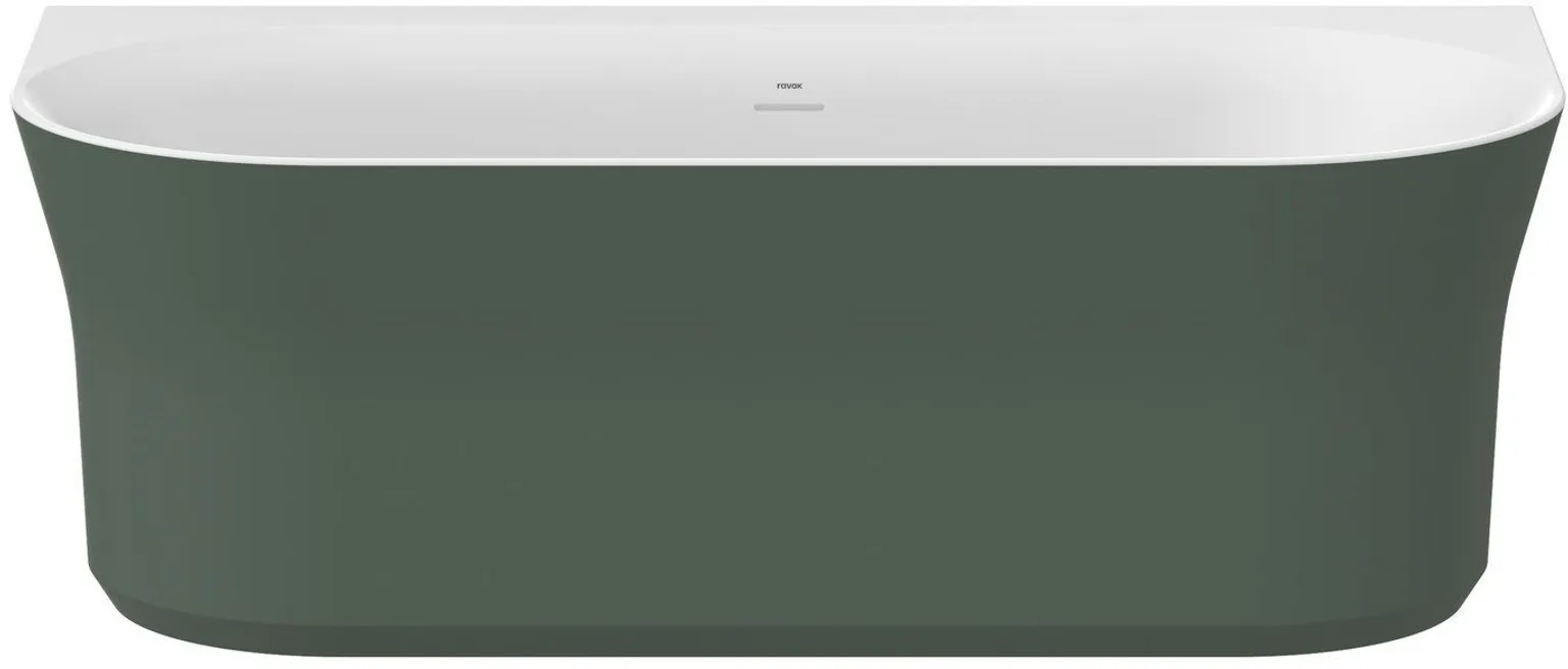 AKRÜÜLVANN RAVAK YPSILON WALL 178X86CM GREY GREEN/VALGE