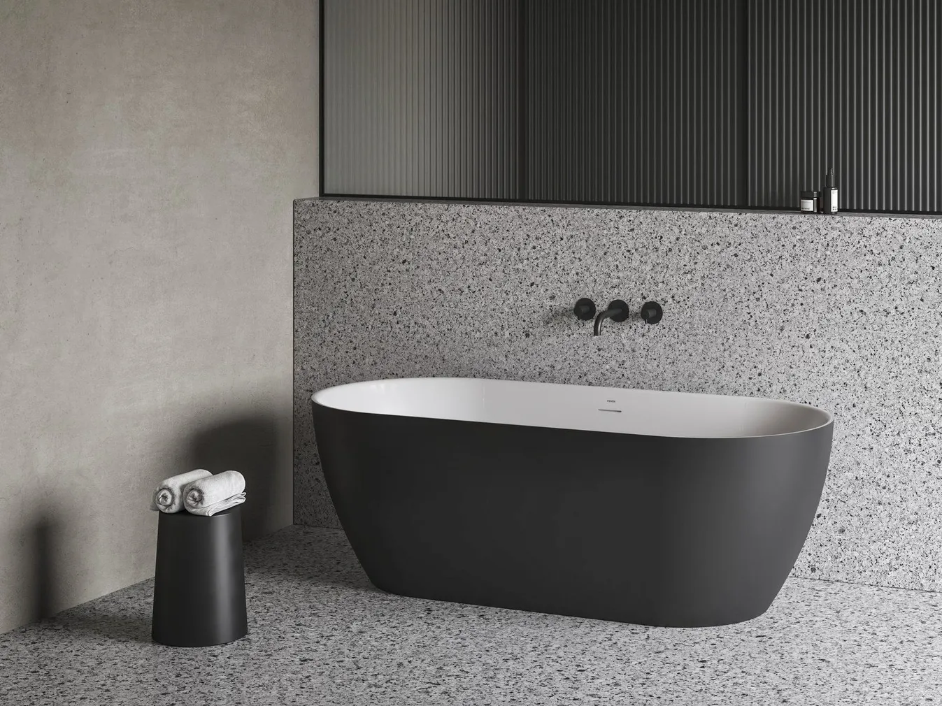 AKRÜÜLVANN RAVAK FREEDOM O TEC 170X77CM MUST/VALGE