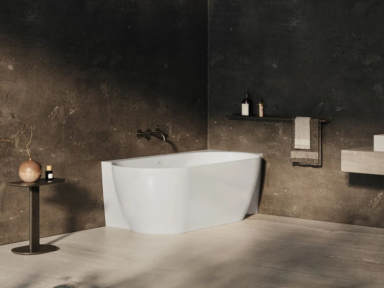 AKRÜÜLVANN RAVAK FREEDOM CORNER II TEC R 175X86CM PAREM, VALGE/KROOM