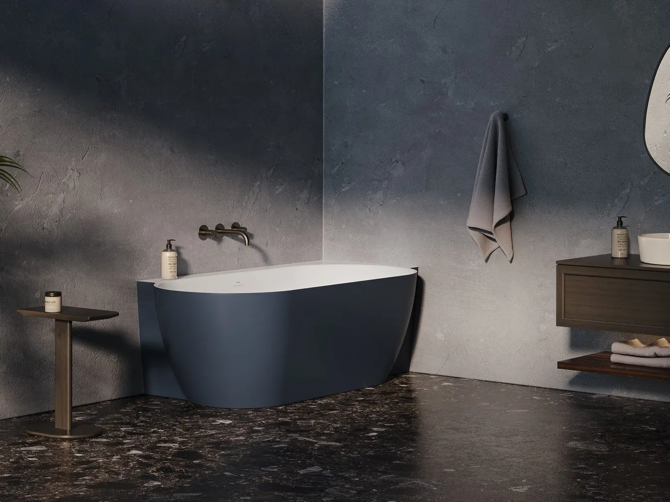 AKRÜÜLVANN RAVAK FREEDOM CORNER II TEC R 175X86CM PAREM, DEEPSEA BLUE