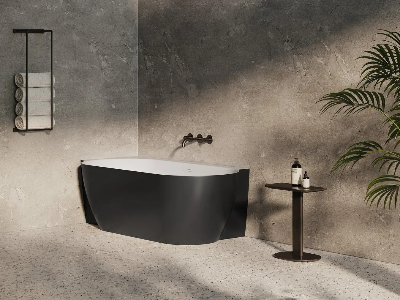 AKRÜÜLVANN RAVAK FREEDOM CORNER II TEC L 175X86CM VASAK, MUST/VALGE